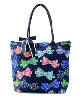 16" Quilted Tote Bag Handbag Purse - Gifts Happen Here