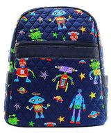 15" Quilted Backpack Bookbag Kids School Tote - Gifts Happen Here