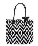 16" Quilted Tote Bag Handbag Purse - Gifts Happen Here