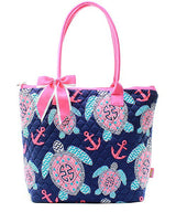 16" Quilted Tote Bag Handbag Purse - Gifts Happen Here